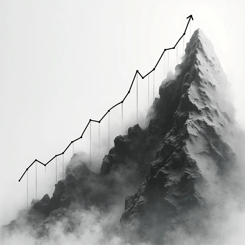 Gráfico ascendente simbolizando crecimiento